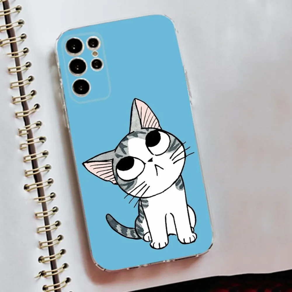 C-Chi Cat S-Sweet Home Phone Case Silicone Case For Samsung S30,S23,S21,S22,S20 Ultra,S20 FE lite,S10,S9,S8 PIus Cover Clear