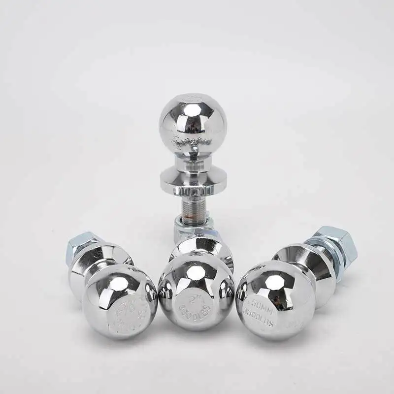 6000LBS Trailer Hitch Ball 2Inch 50MM High Temperature Corrosion Resistance Trailer Accessories Connector Tow Hook Hitch Balls