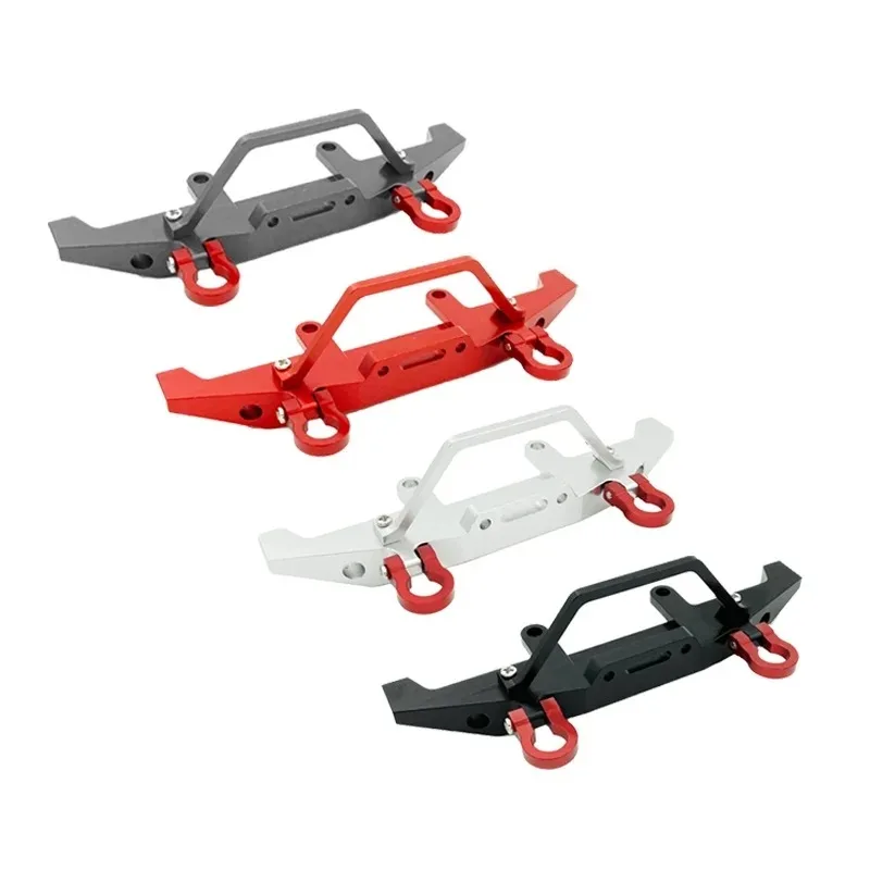 For WPL C14 C24 C24-1 1/16 RC Cars Metal Anti-Collision Front Bumper 4WD Truck Track Upgrade Parts