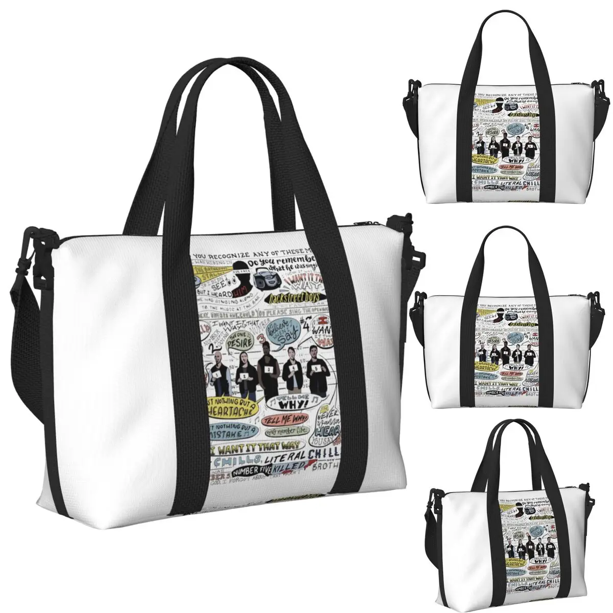 

I Want It That Way B99 Цветная пляжная дорожная сумка Большая вместительная сумка-тоут для спортзала Спортивная женская дорожная сумка для покупок