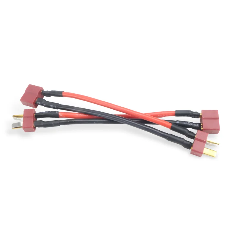สายต่อขยาย Deans T Plug คุณภาพสูง 10 ชิ้น แบบตัวผู้-ตัวเมีย 14AWG 100 มม. ความแม่นยำสูง สำหรับแบตเตอรี่ RC Lipo รถยนต์ เรือ เครื่องบิน DIY