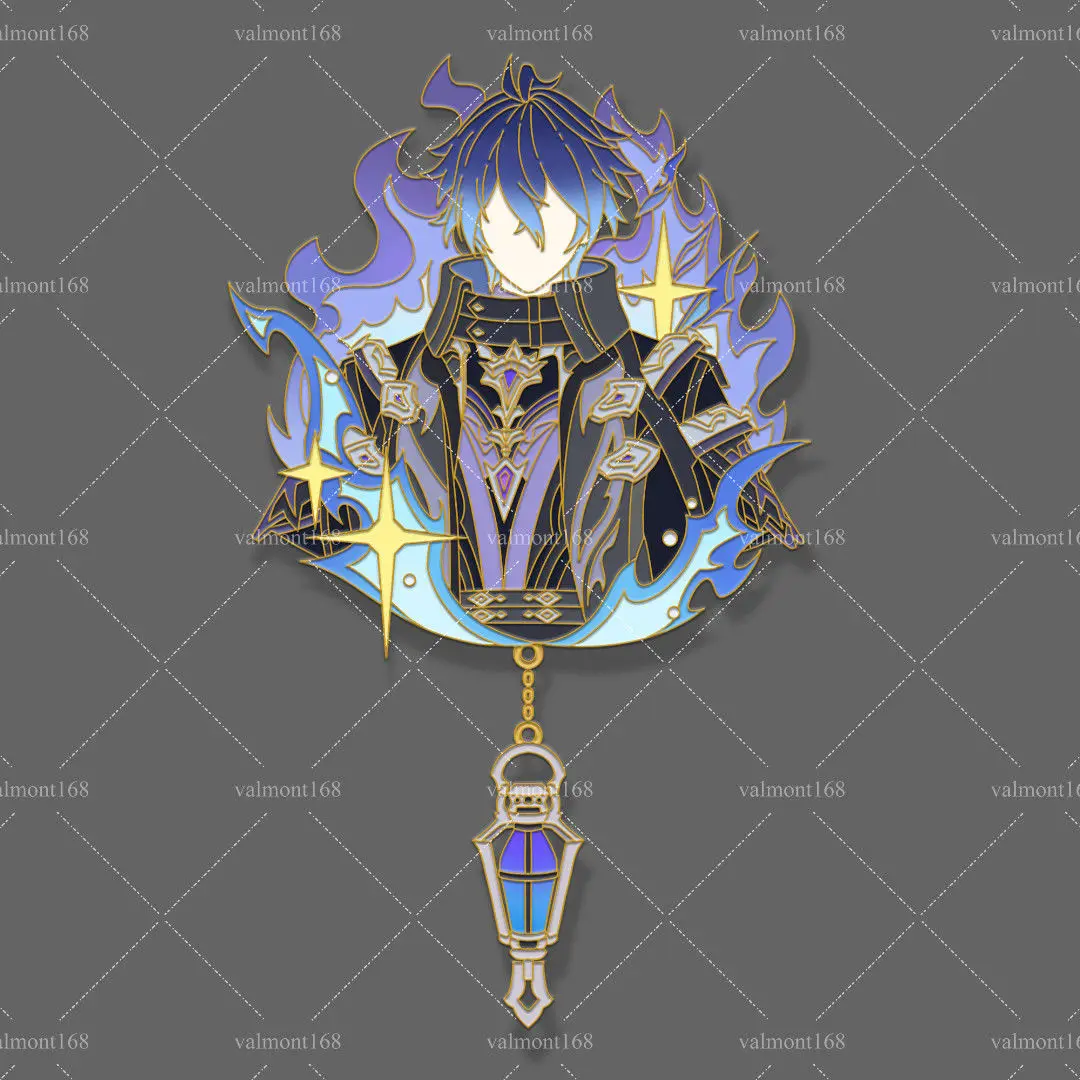 

Genshin Impact Kyryll Chudomirovich Flins Official Merch Original Authentic Theme Series Metal Badge