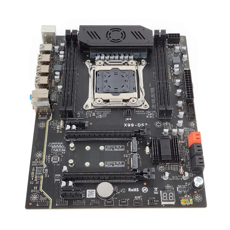 X99-DS3 Desktop Server Motherboard - X99 Chipset, LGA 2011-3 Socket, Supports DDR3 Memory & In-tel E5 2686V4 CPU