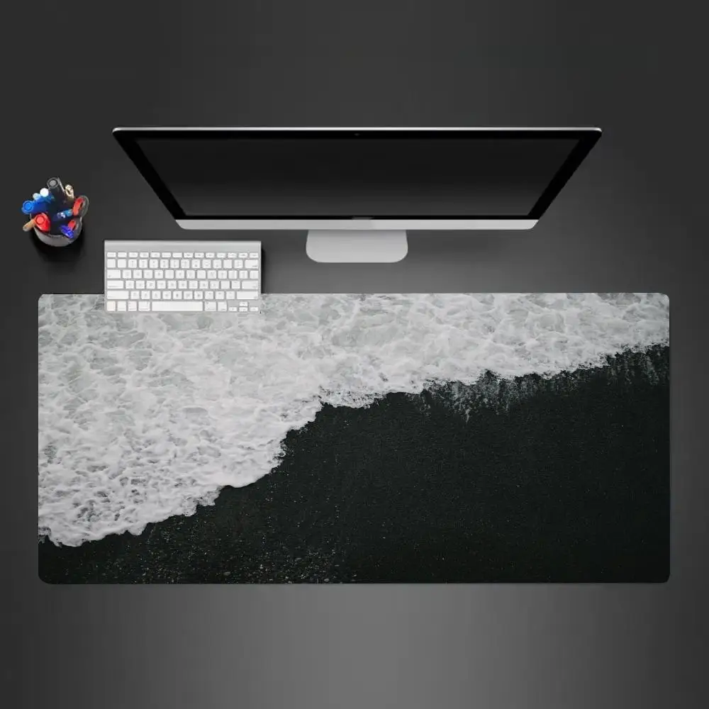 Tide landschap Muismat XL Grote computeraccessoires Kantoorspel Tafelmatten XXL Antislip gamingtoetsenbord Muismatten Bureaupads