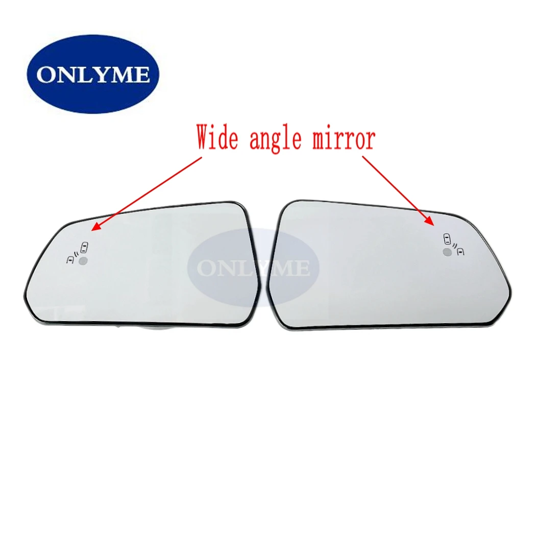 Car Led Warning Blind Spot Mirror Glass  For  Ford Mustang 2015 2016 2017 2018 2019 2020  American USA type