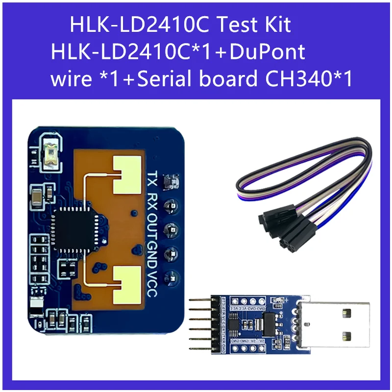 Hilink Hot 24G Human Presence Radar Module Kit LD2410 High Sensitive Respiration and Heartbeat Monitoring Induction Smart Sensor