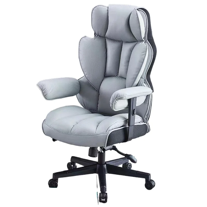 Super load-bearing 150kg fat computer chair, home comfort e-sports leather sofa chair, boss office