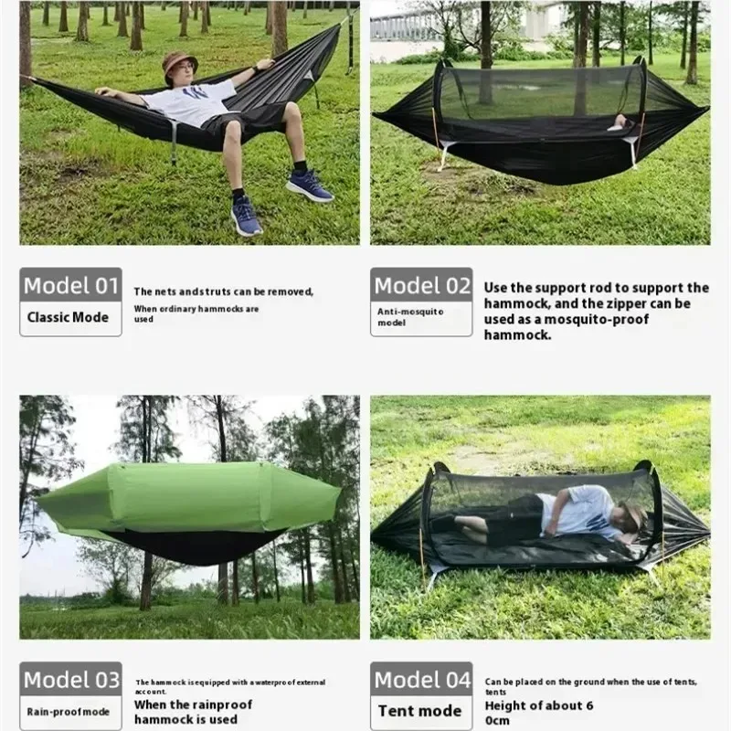 Winter Ready Hammock Shelter, Integrated Waterproof Shell, Mosquito Net & Heat Pad for Cold Weather Camping & Hiking image 6