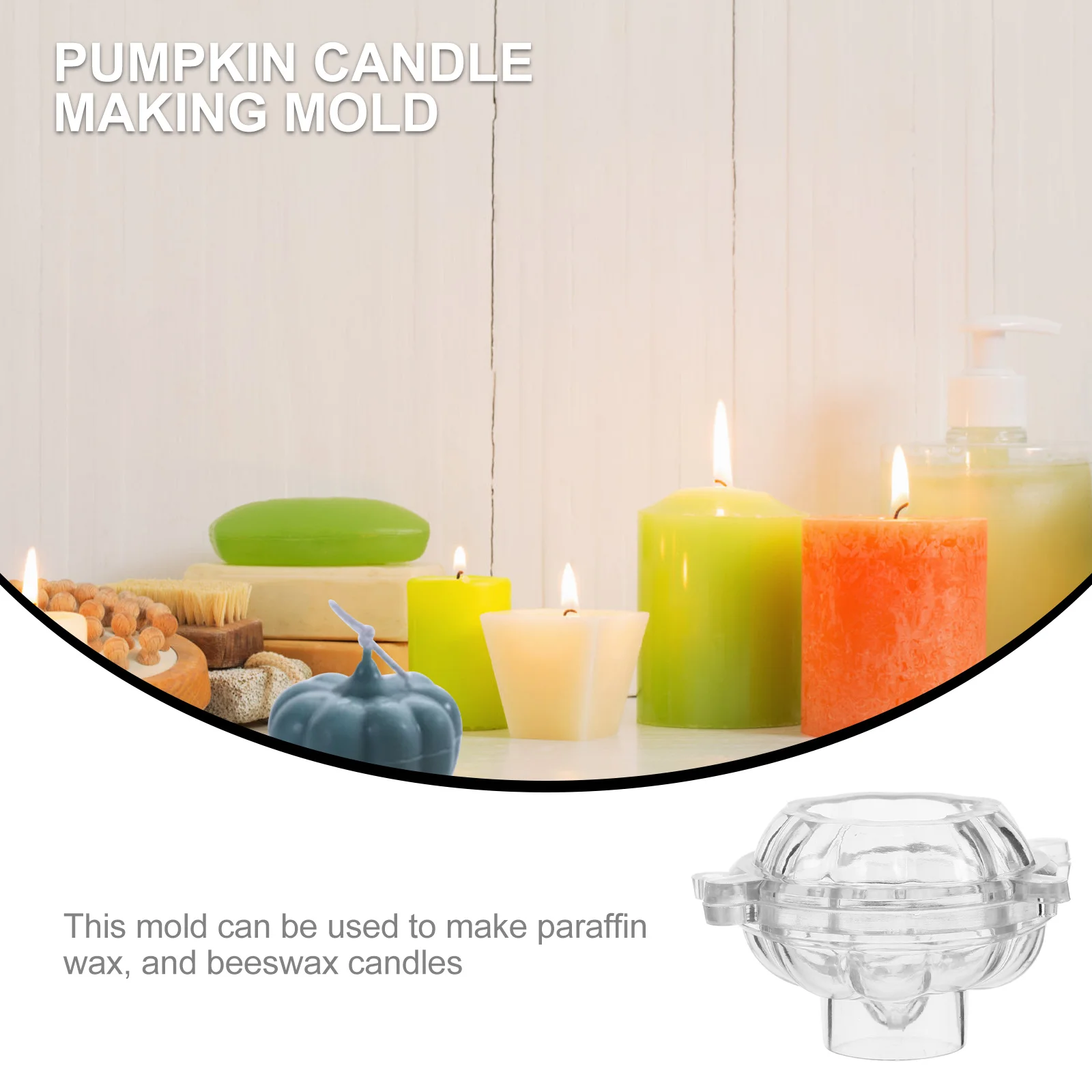 

1Pcs Pumpkin Shaped Molds DIY Tool Durable Flexible Silicone Various Colors Creativity DIY Accessory