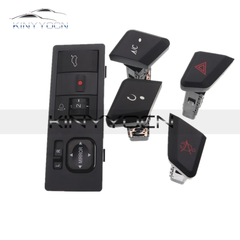 For Geely MK I II Cross 2006 07 08 09 10 11 12 13 Electric Heating Side Mirror Adjust Folding Switch Button Combination Panel