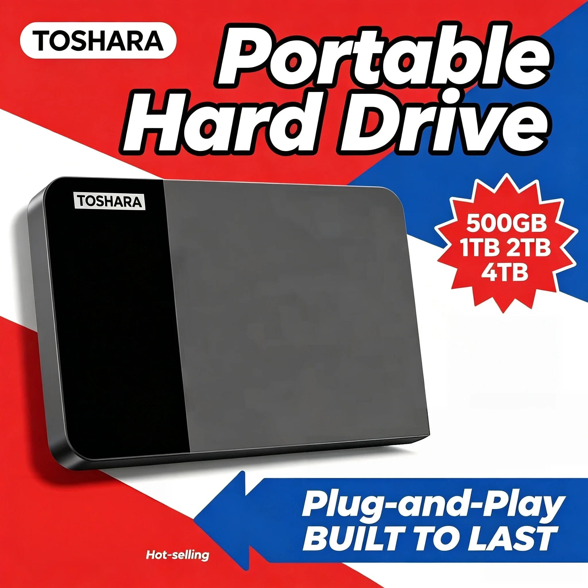 1TB 2TB 4TB Portable External HDD TOSHARA B3 Canvio Ready 2.5 Inch USB3.0 Hard Disk Laptop Mac Android Pro Max HD V30