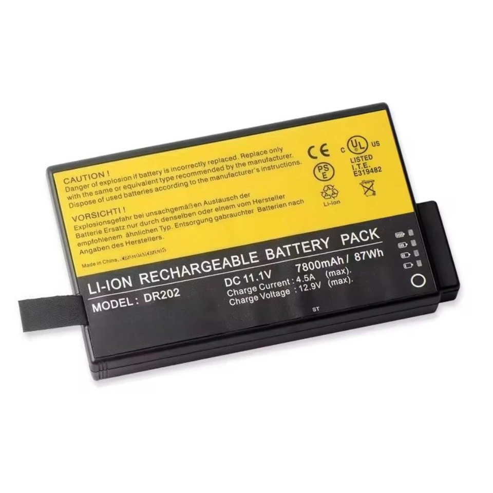 DR202 11.1V 7800mAh 87Wh Replacement Li-ion Battery for Goldway G80 G50 G60 DT590 DT592 San Jose CA95131 Industrial Instrument