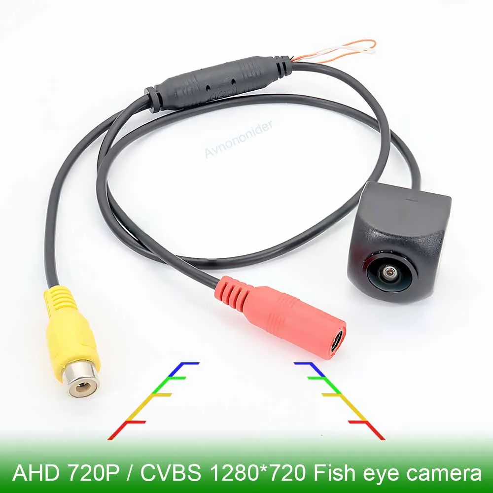 Fish eye AHD 1080P / AHD720P/ HD720*480 CVBS  Rear view camera for All vehicle model