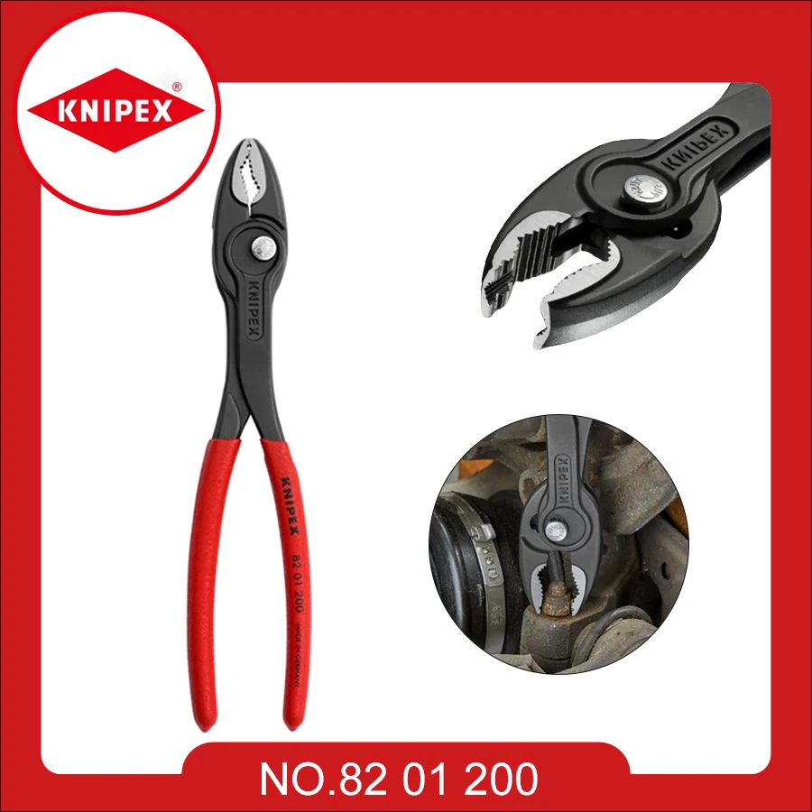 KNIPEX TwinGrip Slip Joint Pliers No.8201200 | 8202200