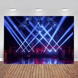 Music Concert Stage Backdrop Spotlight Music Night Band Live Shows Photography Background Rock Festival Carnival Birthday Party