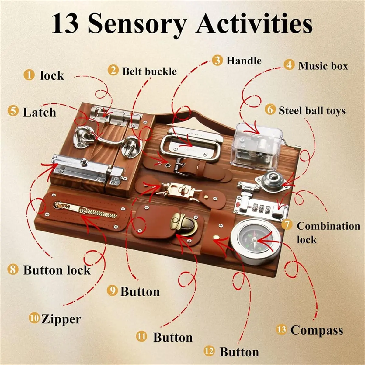 Dementia Activities for Seniors,Fidget Busy Board for Adults with Dementia Engaging Alzheimers Product Activities