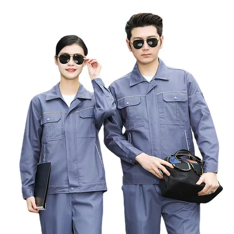 

Spring And Autumn Long-sleeved Work Clothes Suit Winter Wear-resistant Breathable Long-sleeved Work Clothes Workshop Factory Clo