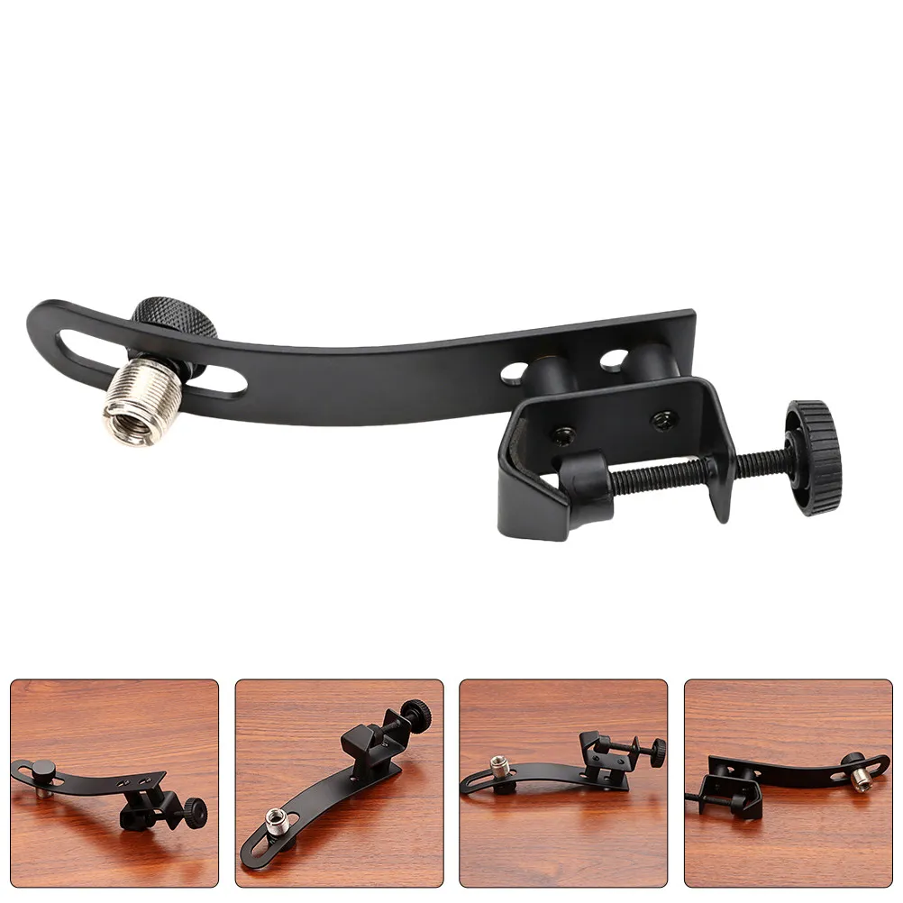 

Microphone Drum Clamp Adjustable Shockproof Clip for Secure Mounting on Drum Rims Fixed Support Shock-Proof Clip for Microphone