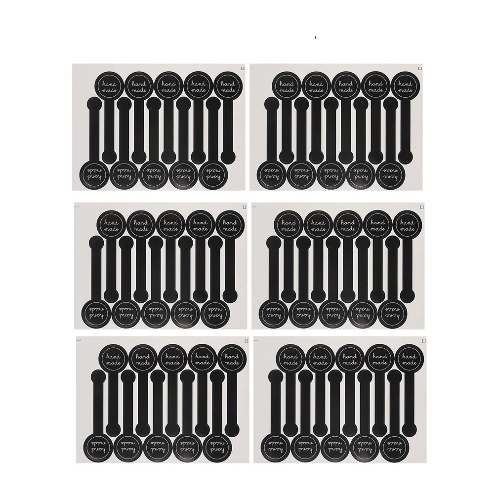 10Pcs Handmade Letter Candy Bag Sealing Stickers 50 Sheets Party Favor Gift Labels Self-Adhesive Deco Paste Stickers