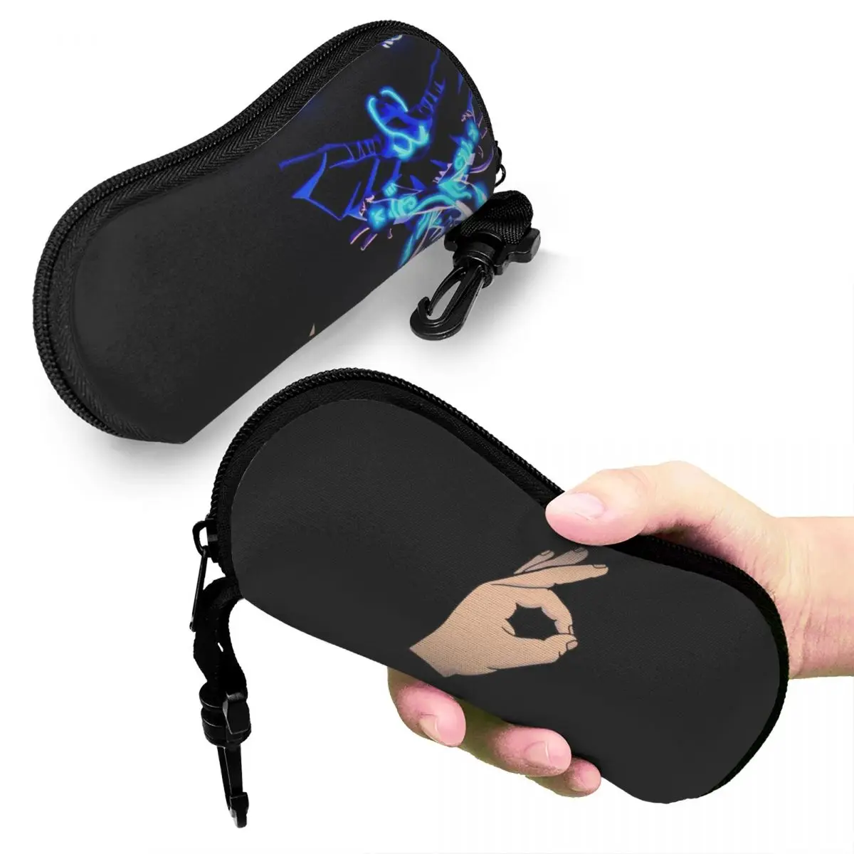 

Circle Game Hand Gotcha Meme Made You Look Shell Glasses Case Protective Sunglasses Box Women Men Soft Eyeglass Bag Pouch