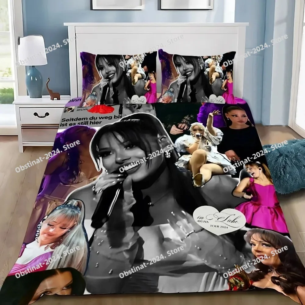 

3D Singer Pop Duvet Cover Pillowcase Bedding Set A-Ayliva Printed Bed Set Sheet Bed Soft Quilt Cover Full Queen King Size