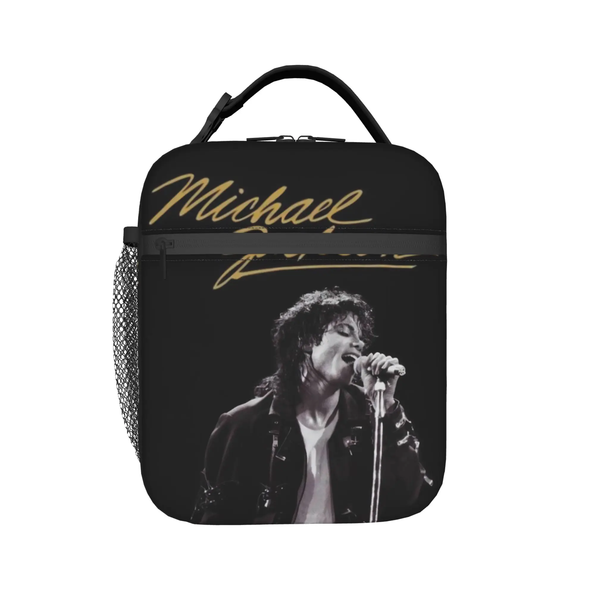 Isolierte Lunchtaschen Singer Michael Jacksons MJ Tour 2026 Merch Food Box INS Trendige Thermo-Kühlbox für die Schule – Detail 1
