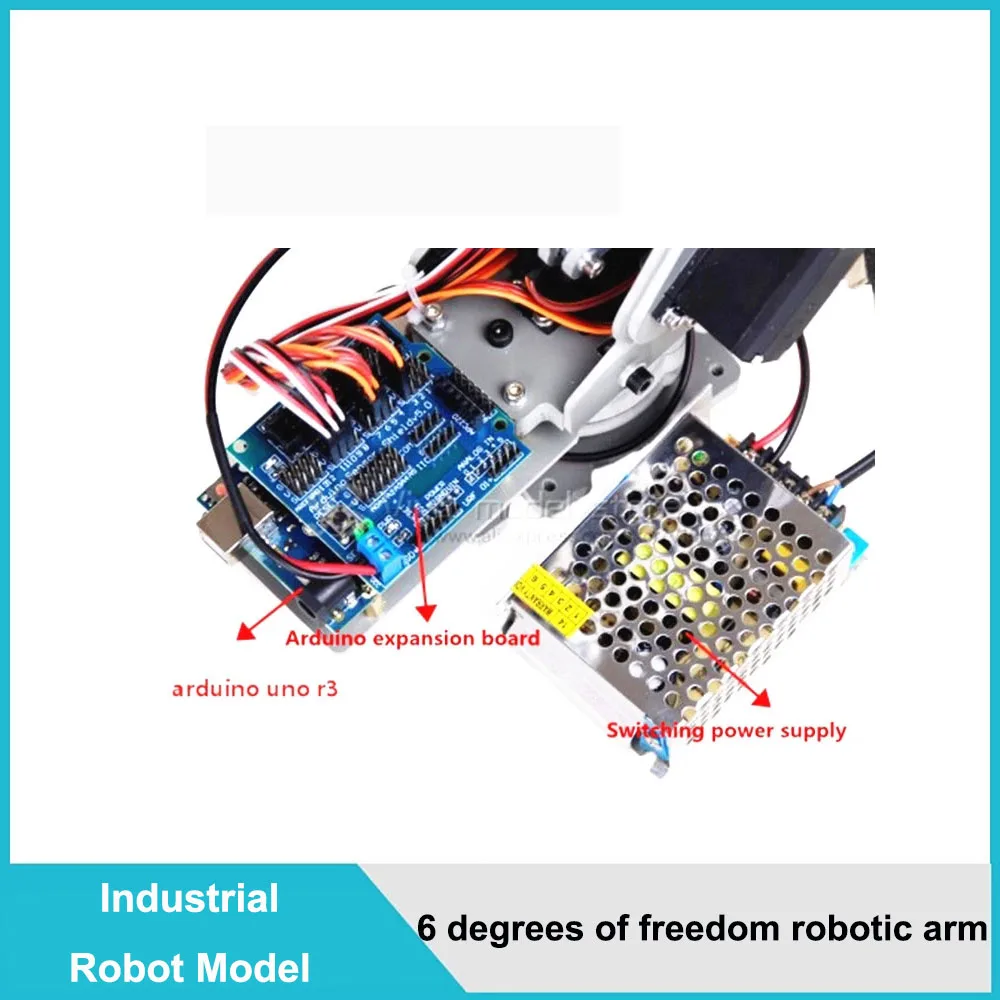 ABB IRB4400 산업용 로봇 스케일 모델 교육 및 실험을위한 6DOF 로봇 암 6 축 데스크탑 로봇 암