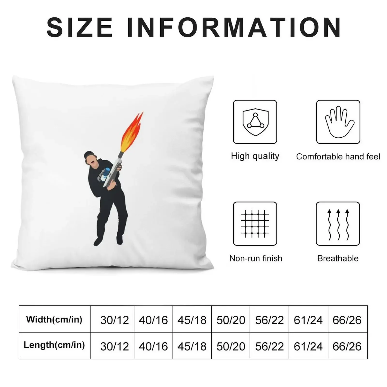 David Dobrik FLAMETHROWER Throw Pillow pillows decor home luxury sofa pillows Throw Pillow Covers Christmas Pillow