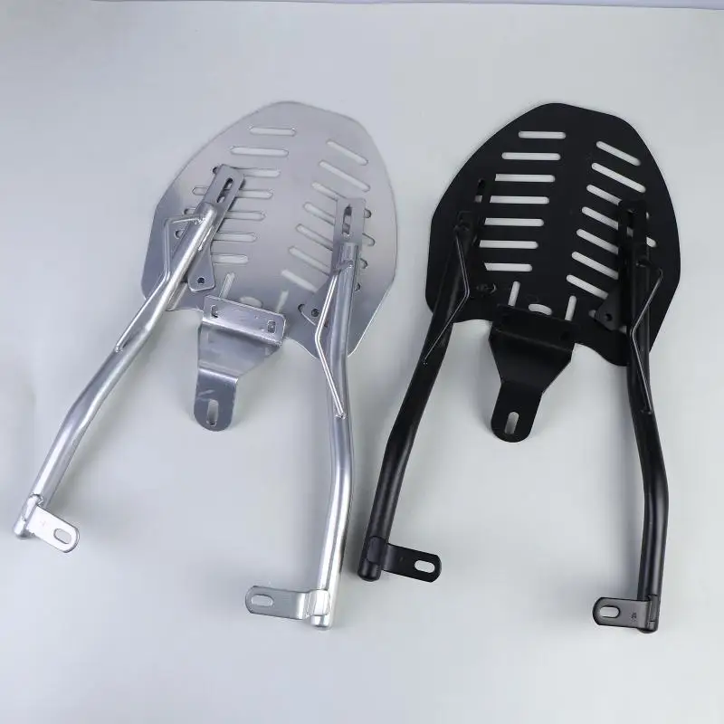 Universal Motorcycle Adjustable Bracket Metal Carrier Rack Sturdy Top Box Support for Extra Storage on Long Journey