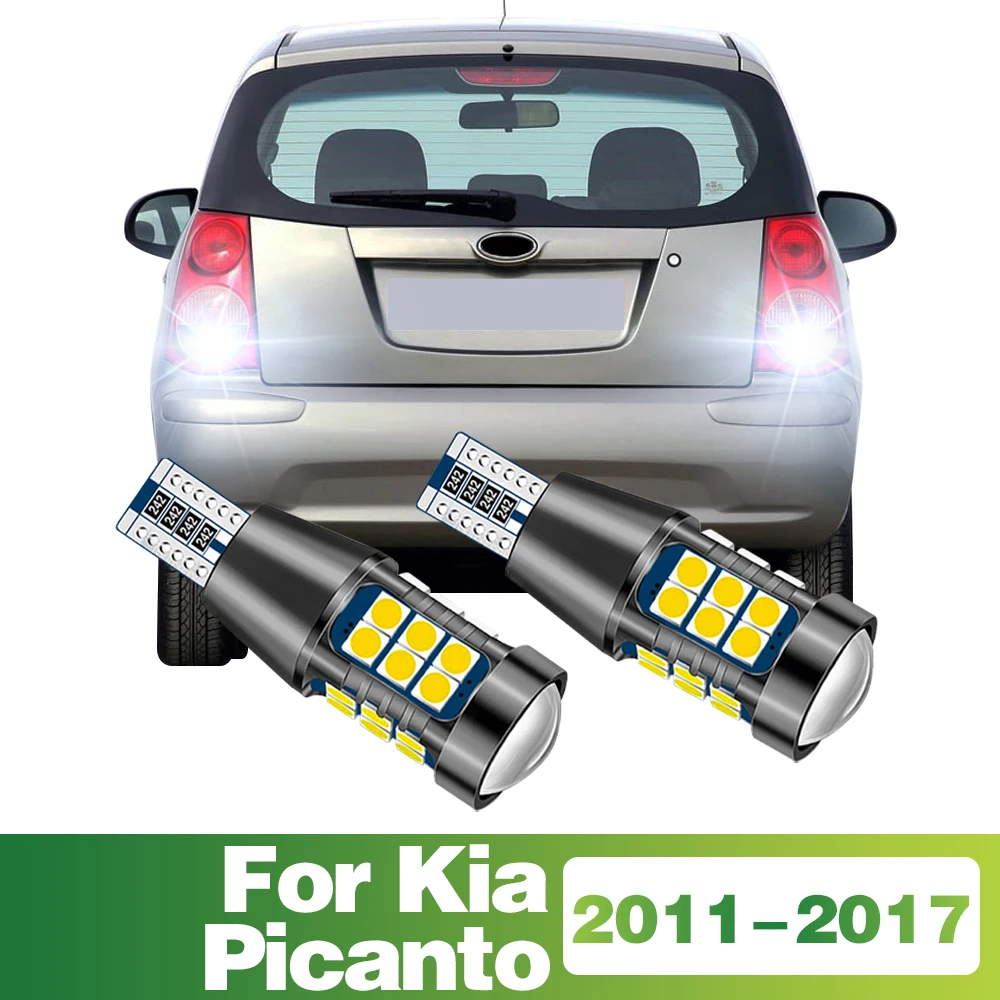 

2Pcs T15 Signal-Lamp LED Bulb Car Reverse Light Tail Lamp For Kia Picanto 2011 2012 2013 2014 2015 2016 2017 Accessories