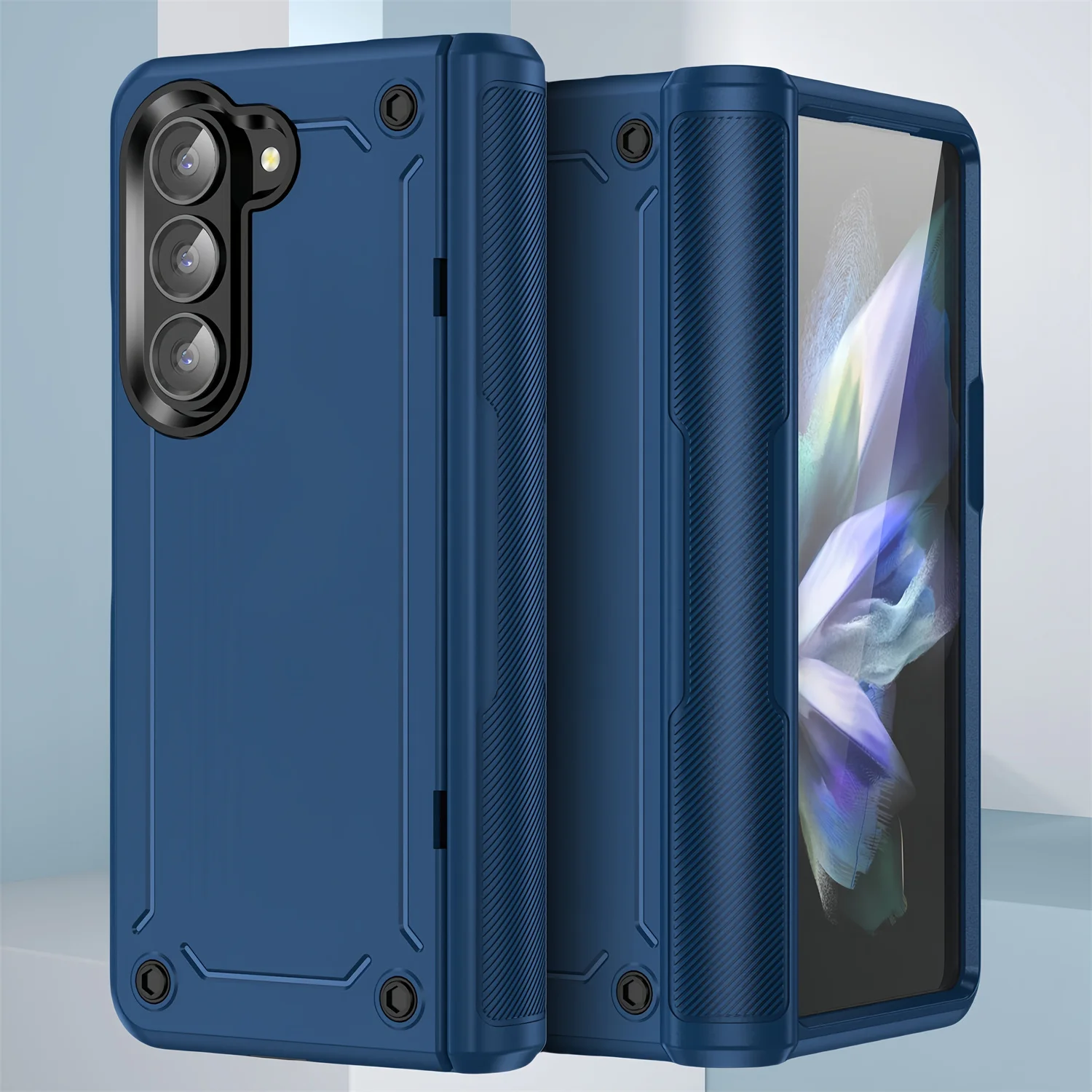 Anti-Falling Comfortable Case for Samsung Galaxy Z Fold 6 Fold6 Fold5 Fold 5 Zfold6 5G Shockproof Protective Folding Accessories