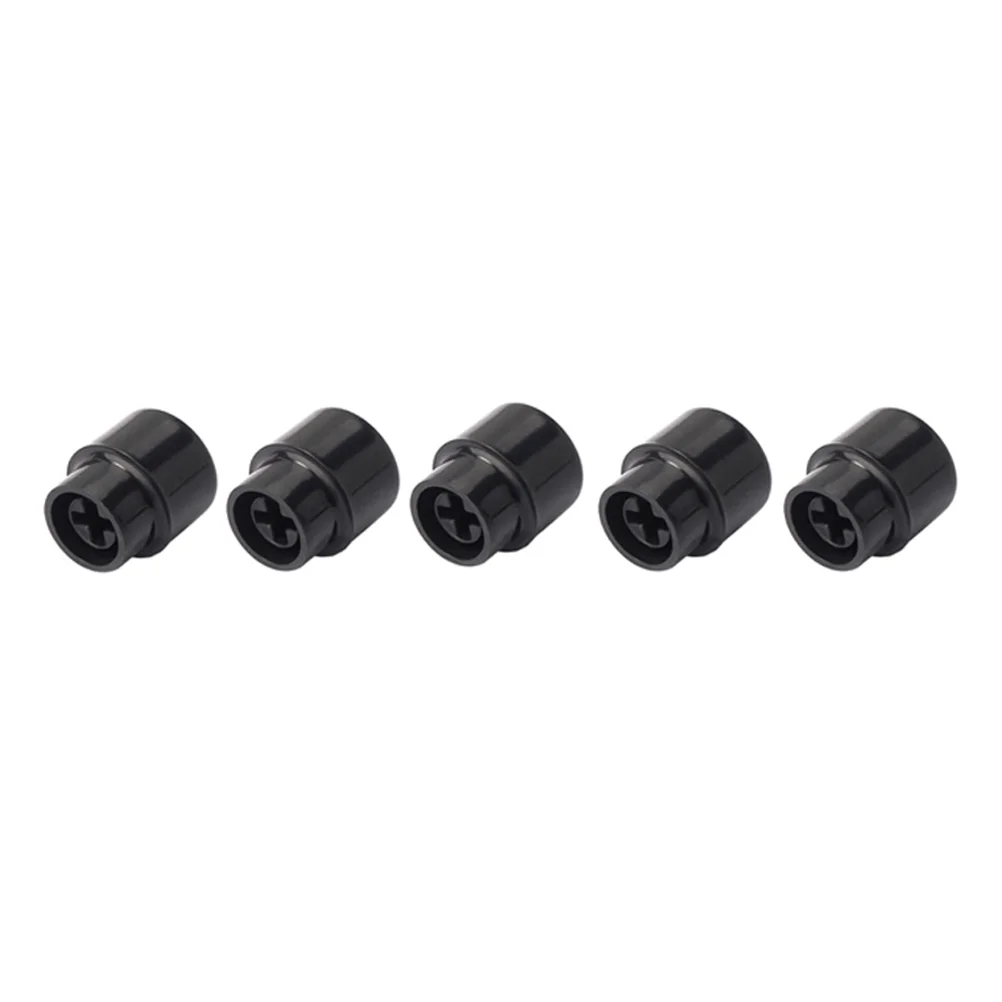 5 Pcs Guitar Selector Cap Pickup Tip Replacement Pointed Hat Black for Electric