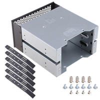 3.5 to 5.25 Three-Disc Hard Drive Cages 2 Chassis Drives in the Chassis Hard Drive Box Computer Storage Expansion