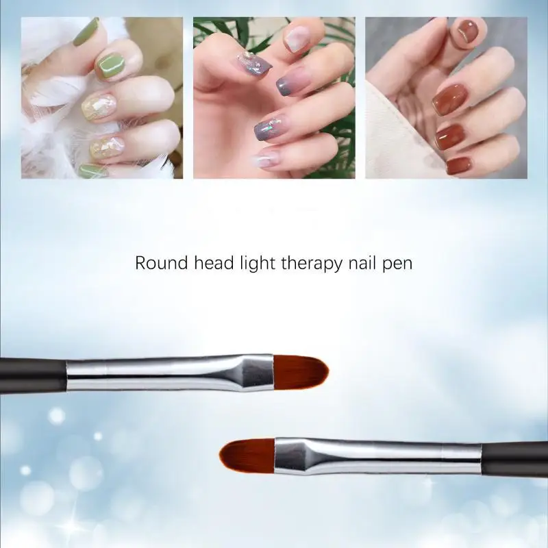 5PC Nail Art Brush Black Handle Pattern Acrylic UV Gel Extension Coating Drawing Painting Pen DIY Manicure Accessories Nail Too
