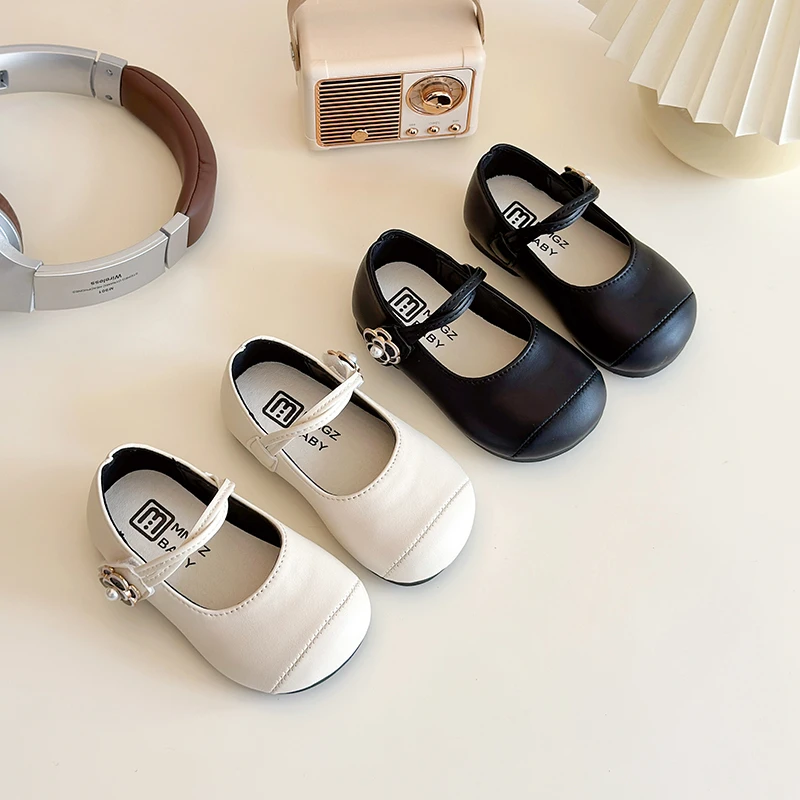 

Girls Princess Shoes Spring Autumn Kids Fashion Brand Mary Jane Dress Dance Party Ballet Flats Children Leather Shoes Soft Sole
