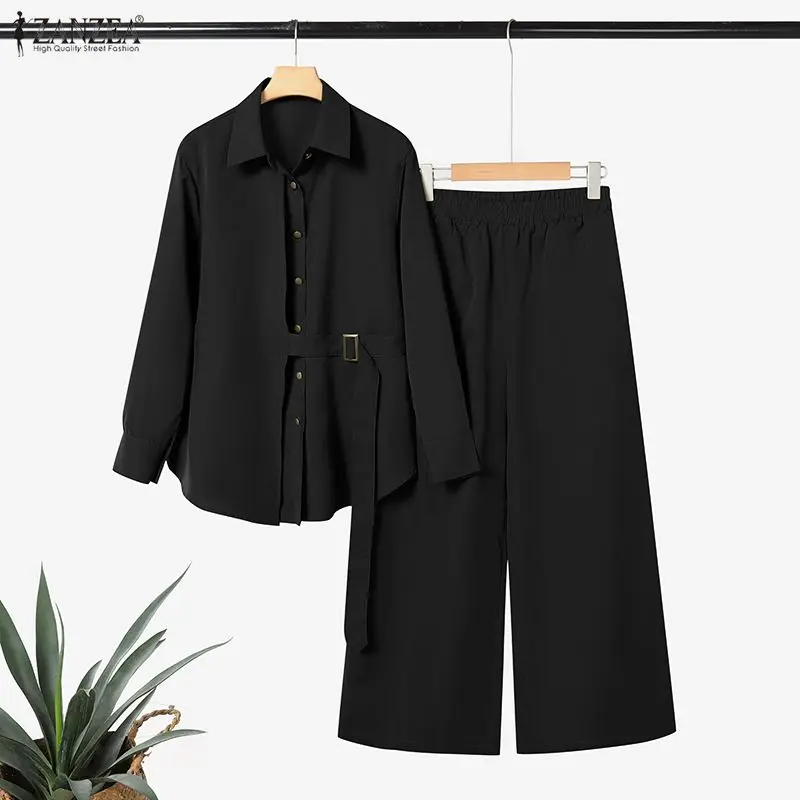Bescheidene Hosenanzüge für Hijabs, Damenmode, Schärpen, Langarmshirts und Hosen mit elastischem Bund, 2-teilige muslimische Sets, islamische Outfits