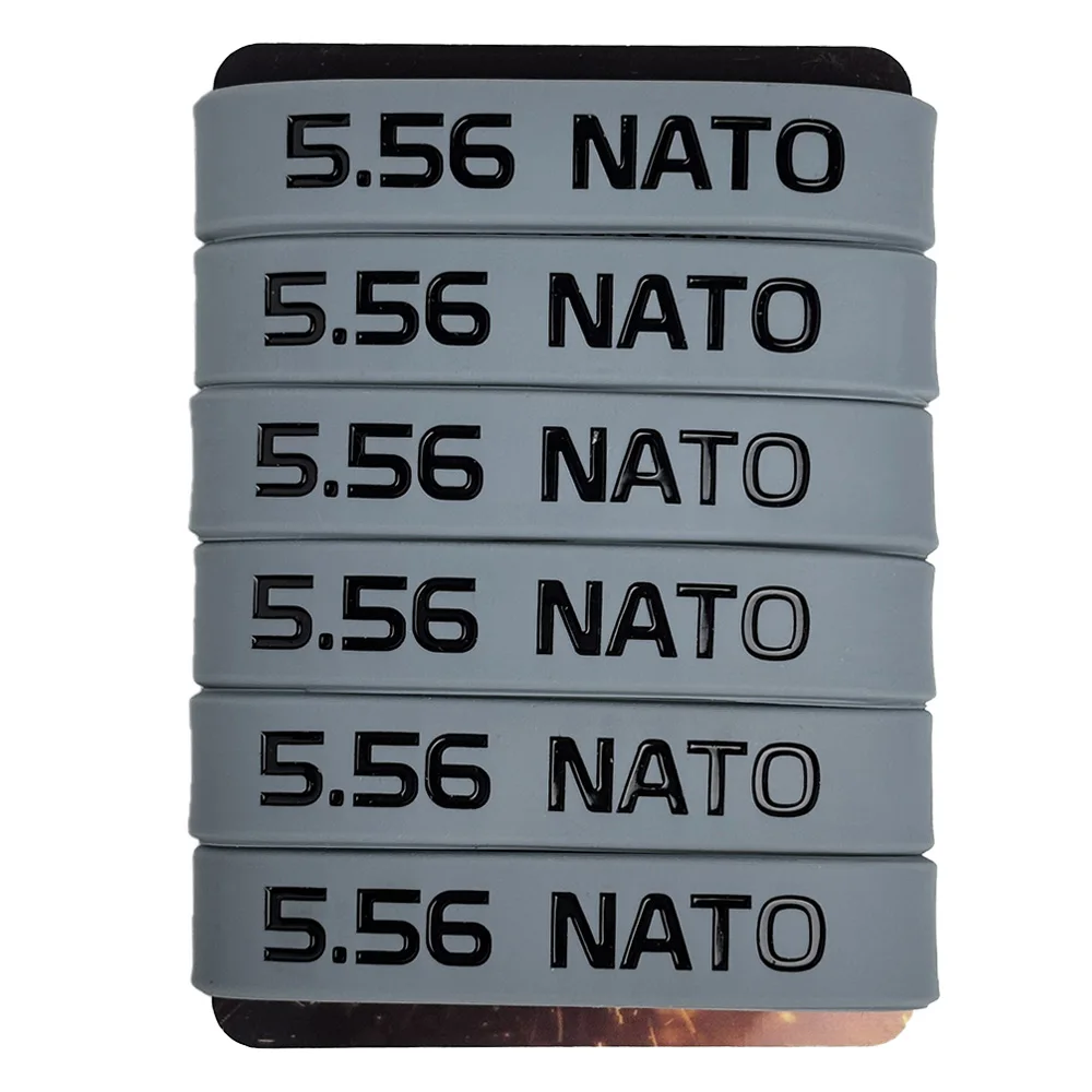 6er-Pack Magazinmarkierungsband für 5,56 Nato Magazinmarkierungsgummiband Rutschfest Praktische Identifizierung für die Sicherheit von Waffen