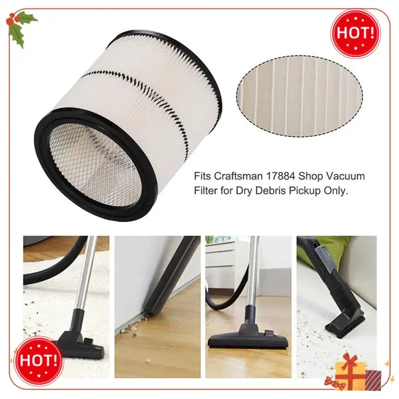 ABLE-para Craftsman 17884 tienda de filtros de vacío filtro Vac 9-17884 17935 17937 almacenamiento de cartuchos accesorios de filtro de vacío piezas 1 pieza