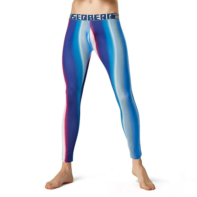 Summer Spring Autumn Men Running Tights GYM Pants Male Basketball Football Soccer Fitness Exercise Sport Long Leggings 70613