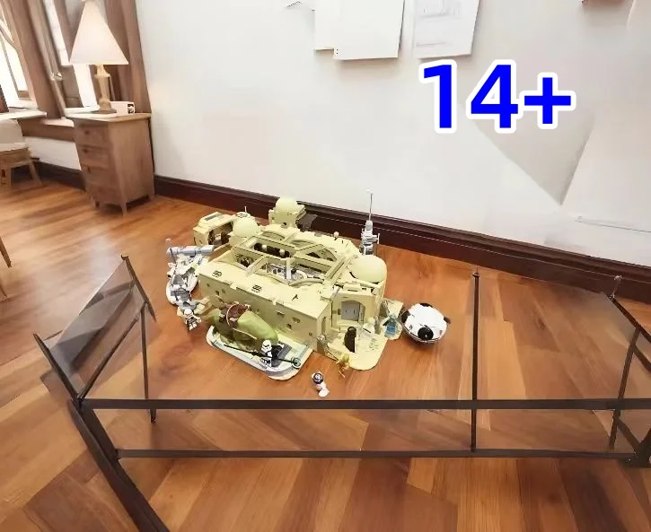 Nuevo 2025 en stock, 3187 Uds., modelos de decoración del hogar compatibles con adornos de escritorio 75290, regalos de cumpleaños y Navidad