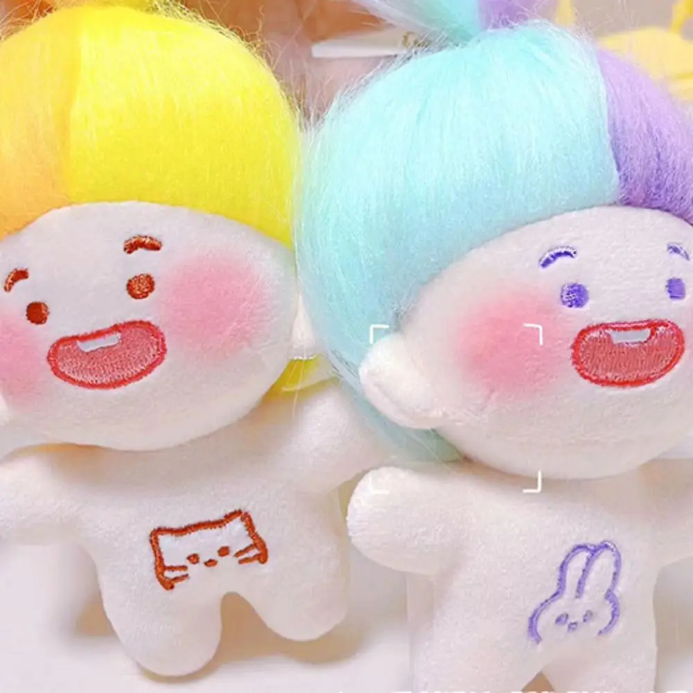 No Clothes Missing Teeth Cotton Doll Key Chain Style Missing Teeth Toothless Doll Key Chain PP Cotton Short Funny Toothless Doll