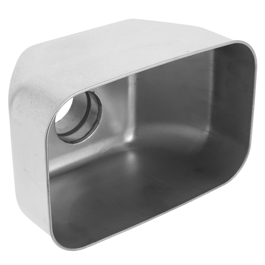 

Stainless Steel Gutter Downspout Outlet 9 7cm Rainwater Drainage System Parts Nozzles Sink Extension Accessory Versatile Use