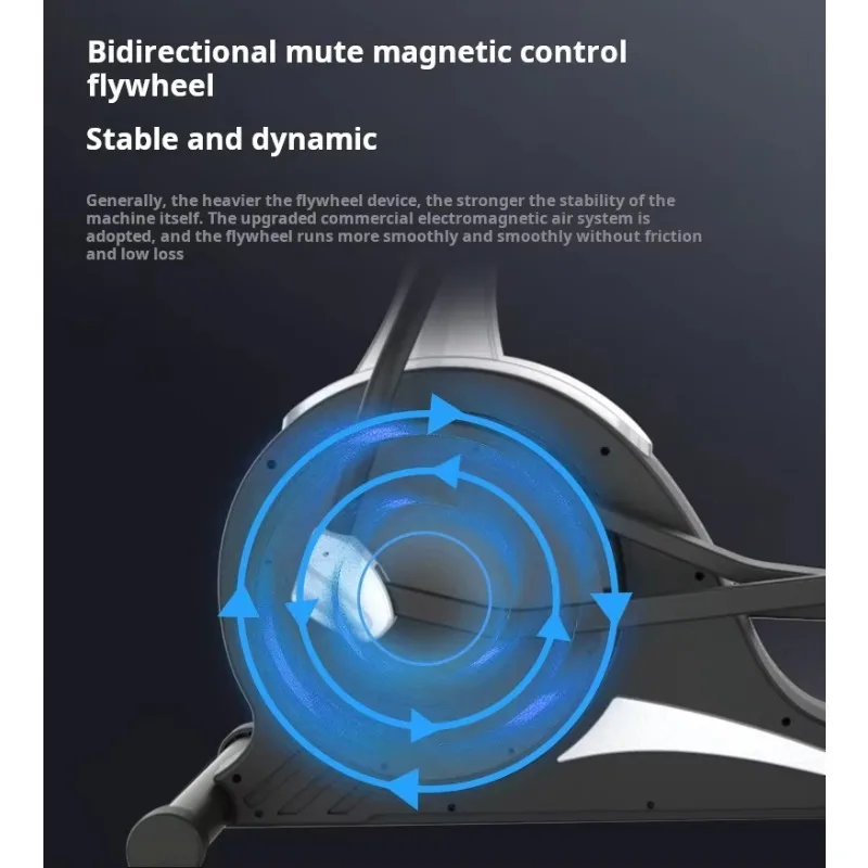 آلة السائر الكهربائية المدمجة بيضاوية الشكل - مدرب صغير متقاطع للمنزل والمكتب، يعزز لياقة الساق والذراع