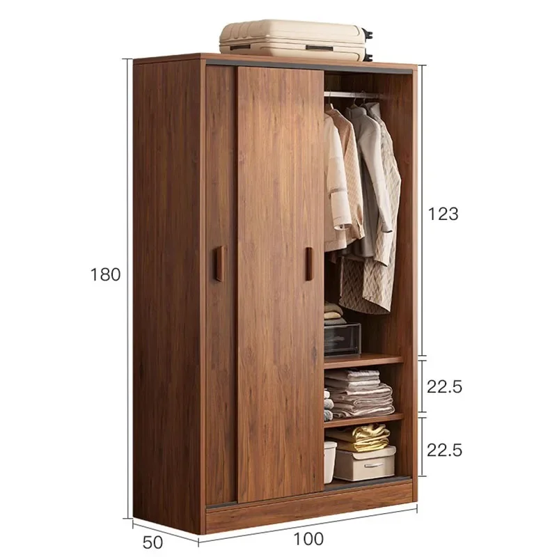 Wooden System Closet Storage Clothes Organizer Bedroom Wardrobe Cupboard Cabinet Door Fabric Watches Home Furniture