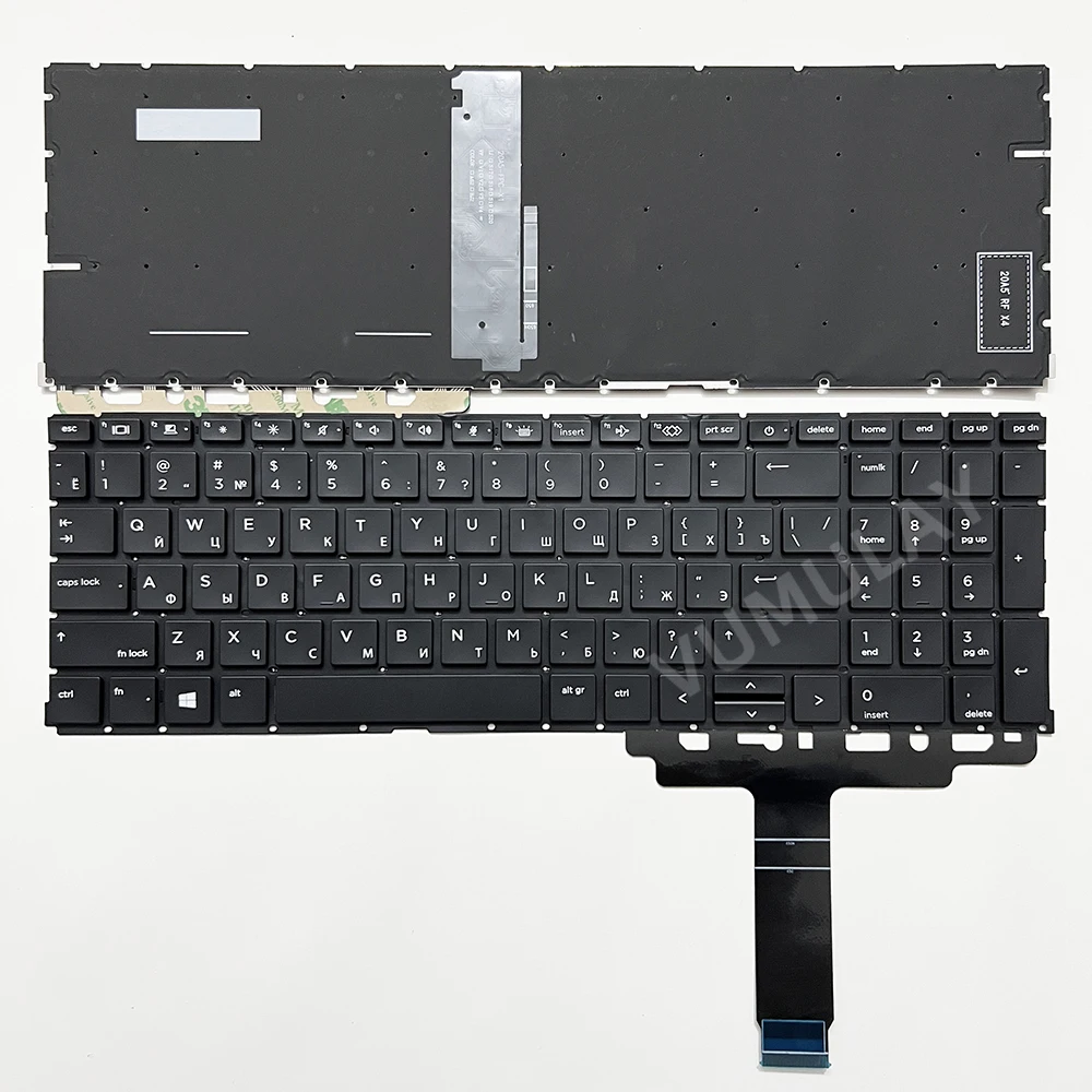 Russian Backlit Keyboard for HP ProBook 650 655 G8 655 G9 655R G8 G9 450 455 G8 455R G8 450 455 455R G10 ZBook Power G7 G8 G9