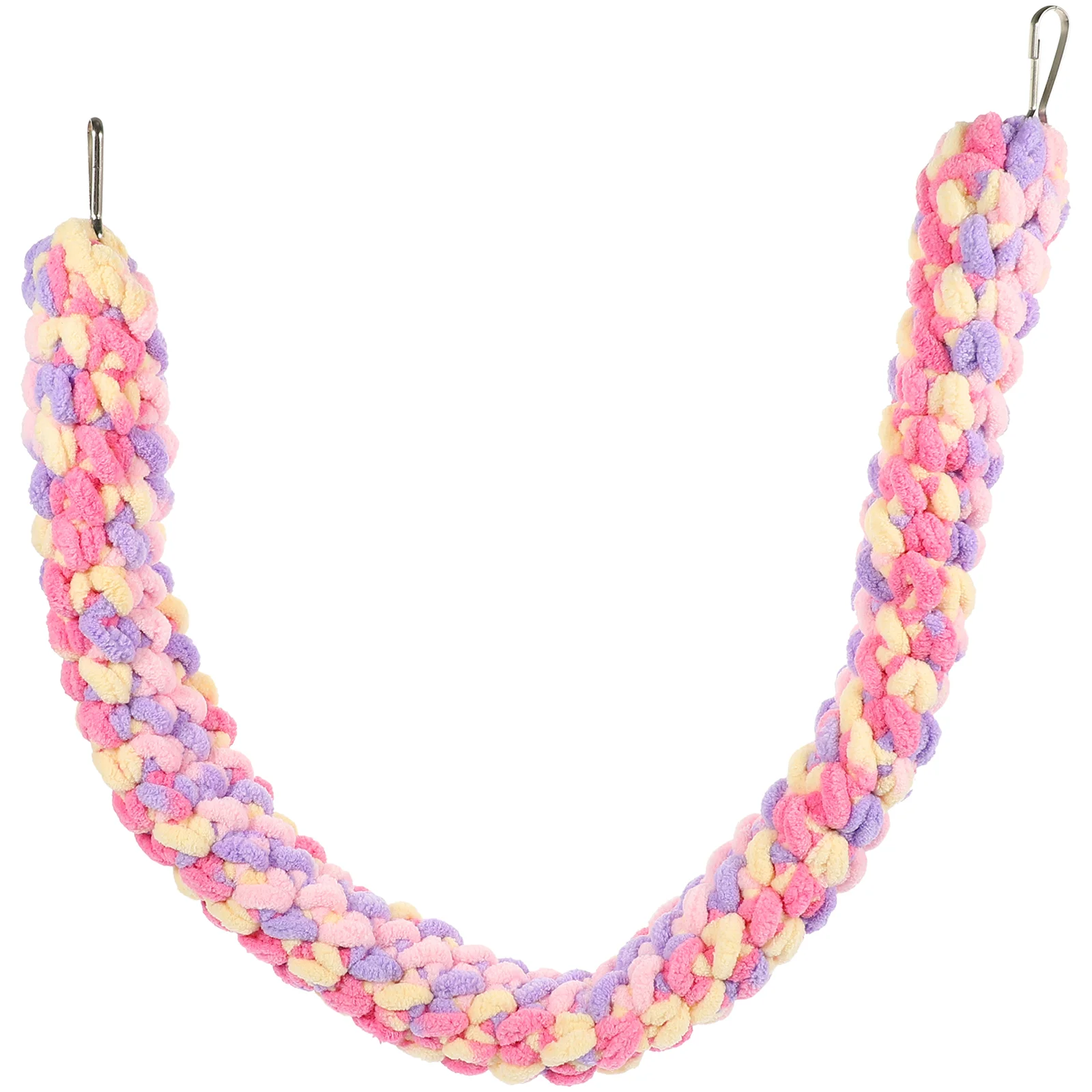 Cotton Rope Hamster Toy for Birds Small Pets Bite Resistant Reusable Climbing Rope Bright Colors Portable Household