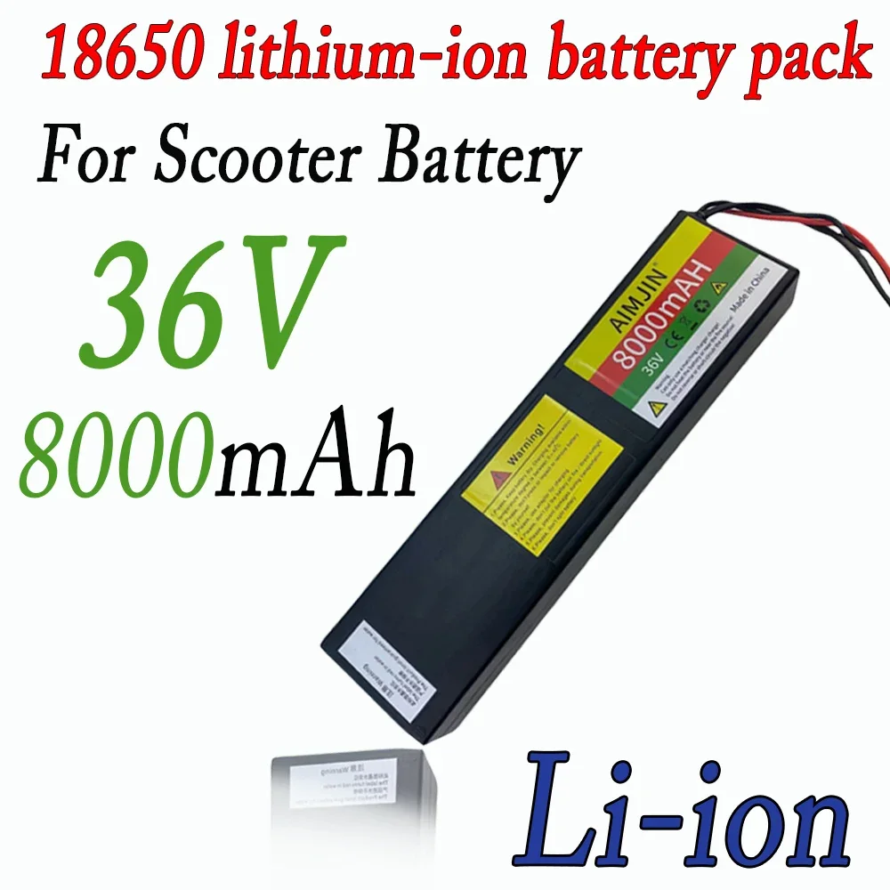 

10S3P 18650 Lithium-Ion Battery Pack 36V 8000mAH, Suitable for KUGOO S1/S2/S3 Electric Scooters