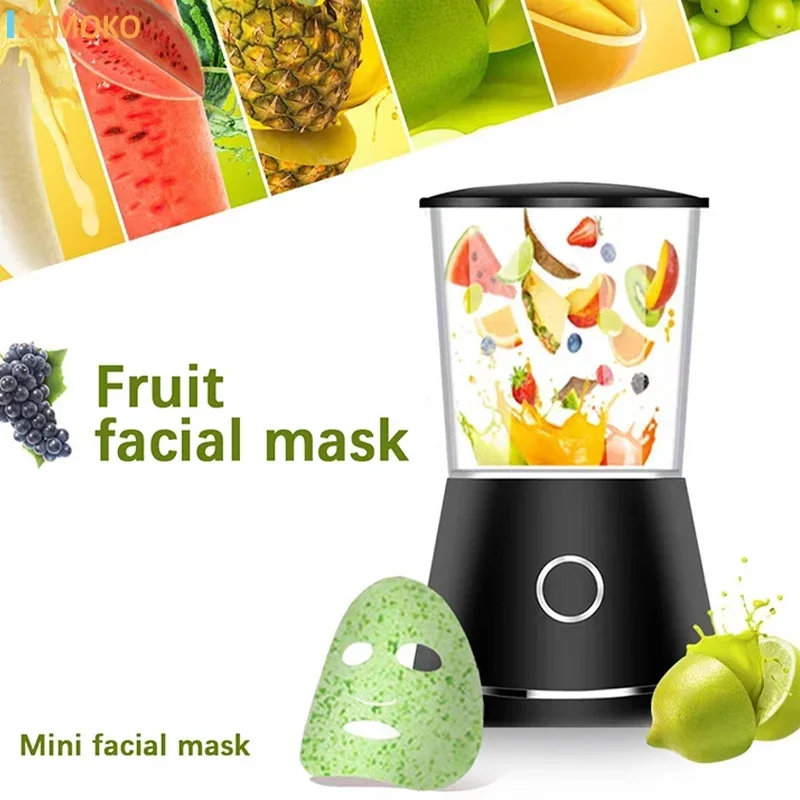 Máquina de fazer máscara facial elétrica conjunto de dispositivo facial silicone frutas vegetais máscara fabricante ferramentas máscara diy para salão de beleza cuidados com a pele em casa