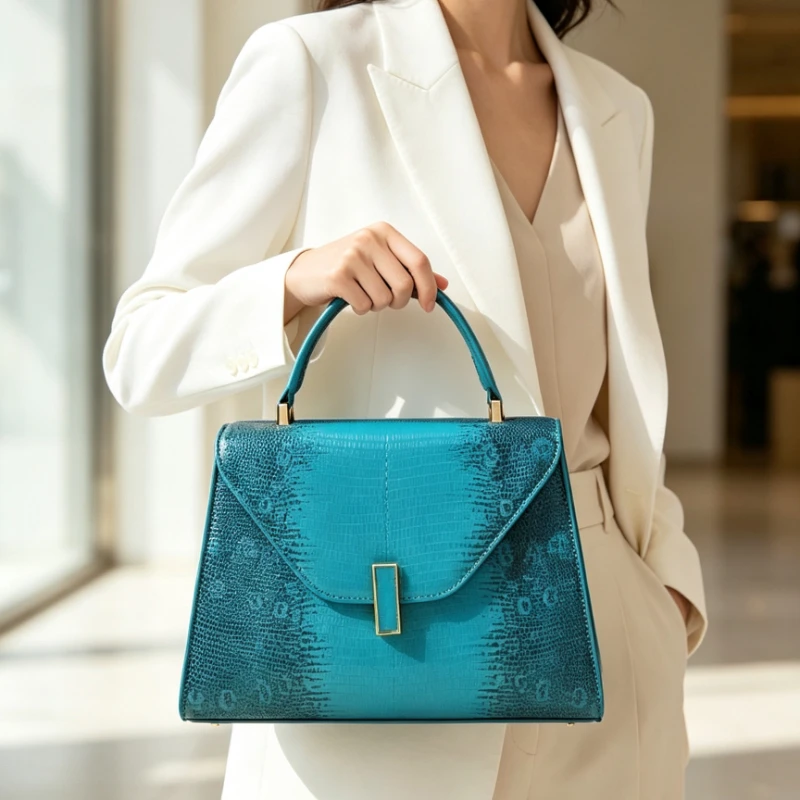 Luxury Leather Tote Bags For Ladies, Elegant Handbag For Women With Famous Designer Classic Popular Design