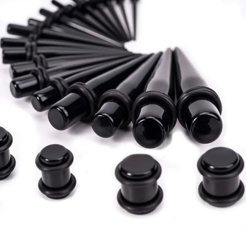 Acrylic Ear Gauges Expanders, 50pcs Set
